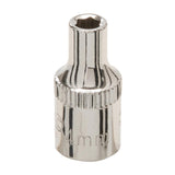 Silverline 301467 Socket 1/4" Drive 6pt Metric - 4mm - Voyto Ltd Online