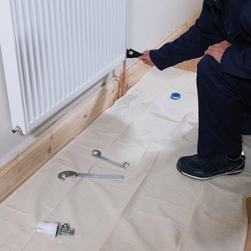 Silverline 943324 Plumbers Dust Sheet Water Repellent - 0.8m x 1.5m (2.6' x 4.9') Approx - Voyto Ltd Online