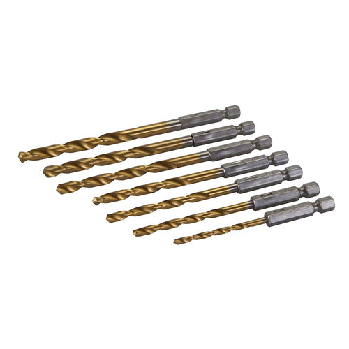 Silverline 819714 Hex Shank Drill Bit Set 7pce - 3 - 6.5mm - Voyto Ltd Online