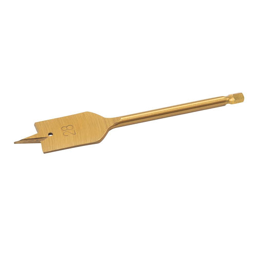 Silverline 832744 Titanium-Coated Flat Bit - 28mm - Voyto Ltd Online