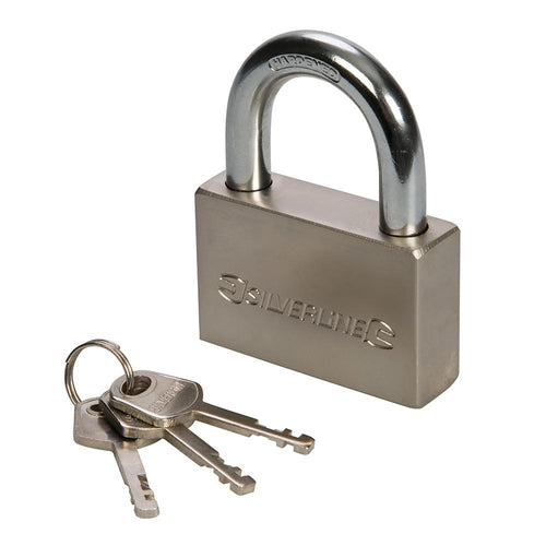 Silverline 291405 Steel Padlock - 70mm - Voyto Ltd Online