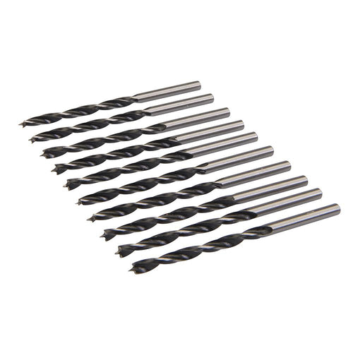 Silverline 257690 Lip & Spur Drill Bits - 4mm 10pk - Voyto Ltd Online