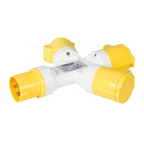 Powermaster 399015 16A 3-Gang Splitter - 110V 3 Pin - Voyto Ltd Online