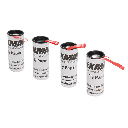 Fixman 195491 Fly Paper 4pk - 750mm - Voyto Ltd Online