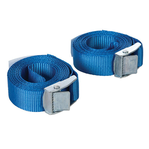 Silverline 449682 Cam Buckle Tie Down Strap 2.5m x 25mm 2pk - 2.5m x 25mm - Voyto Ltd Online