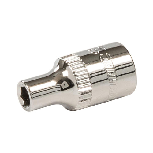 Silverline 301467 Socket 1/4" Drive 6pt Metric - 4mm - Voyto Ltd Online