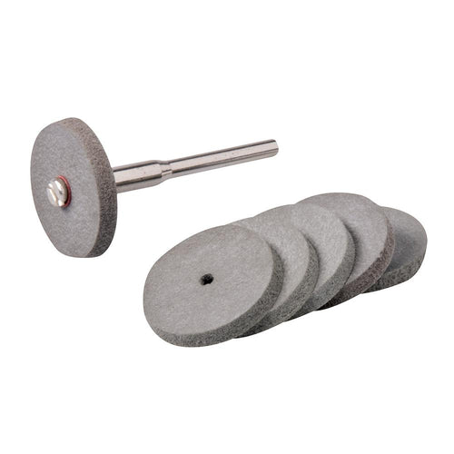 Silverline 457002 Rotary Tool Rubber Polishing Wheel Set 7pce - 22mm Dia - Voyto Ltd Online