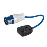 Powermaster 341082 16A-13A Fly Lead Converter - 16A Plug to 13A Socket - Voyto Ltd Online