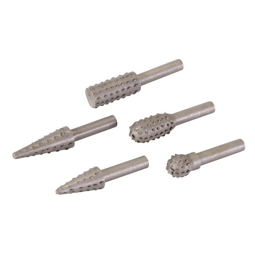 Silverline 327567 Rotary Rasp Set 5pce - 6.35mm Shank - Voyto Ltd Online