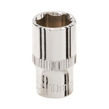 Silverline 438281 Socket 1/4" Drive 6pt Metric - 10mm - Voyto Ltd Online