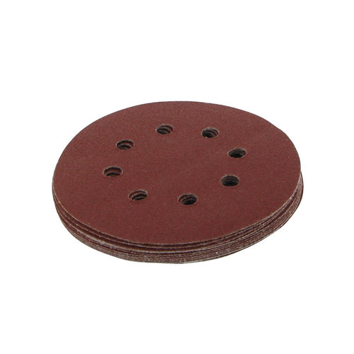 Silverline 633955 Hook & Loop Discs Punched 125mm 10pk - 125mm 80 Grit - Voyto Ltd Online
