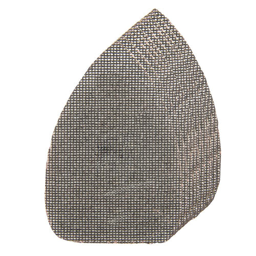 Silverline 941739 Hook & Loop Mesh Triangle Sheets 150 x 100mm 10pk - 4 x 40G, 4 x 80G, 2 x 120G - Voyto Ltd Online