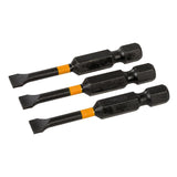 Triton 639156 Slotted Screwdriver Impact Bit 3pk - SL6 50mm - Voyto Ltd Online