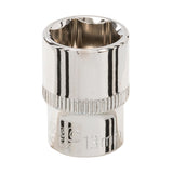 Silverline 568947 Socket 1/4" Drive 6pt Metric - 13mm - Voyto Ltd Online