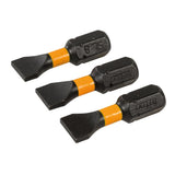 Triton 415395 Slotted Screwdriver Impact Bit 3pk - SL8 25mm - Voyto Ltd Online