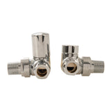 Plumbob 894121 Angled Corner Towel Radiator Valve & Lockshield - 15mm - Voyto Ltd Online