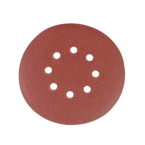 Silverline 301191 Hook & Loop Discs Punched 150mm 10pk - 150mm 40 Grit - Voyto Ltd Online