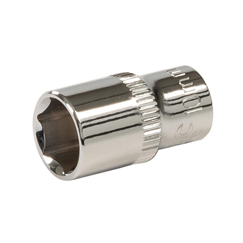 Silverline 438281 Socket 1/4" Drive 6pt Metric - 10mm - Voyto Ltd Online