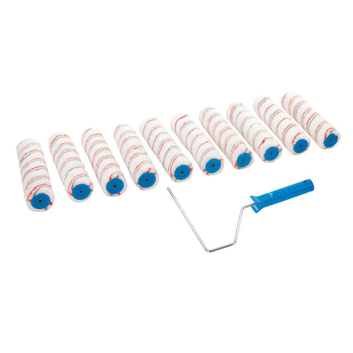 Silverline 271515 Roller Frame & 10 Sleeves - 254mm - Voyto Ltd Online