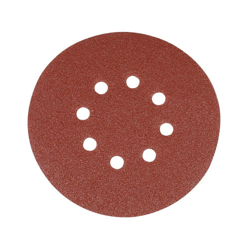 Silverline 783148 Hook & Loop Discs Punched 150mm 10pk - 150mm 80 Grit - Voyto Ltd Online