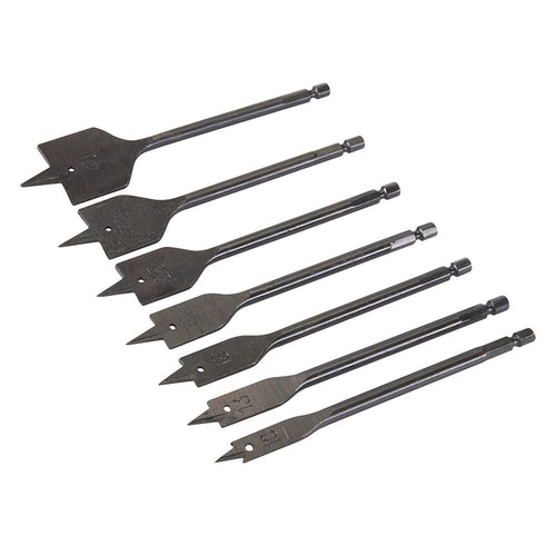 Silverline 633800 Plumbers Flat Bit Set 7pce - 10 - 40mm - Voyto Ltd Online