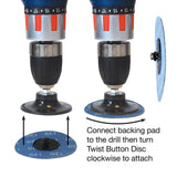 Silverline 100045 Quick-Change Backing Pad - 50mm - Voyto Ltd Online