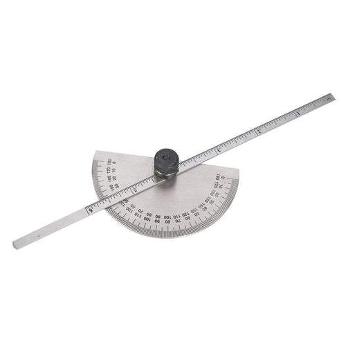 Silverline 783181 Protractor with Depth Gauge Scale - 150mm - Voyto Ltd Online