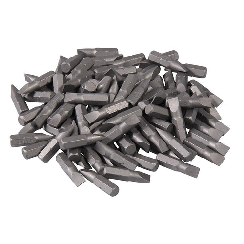 Silverline 277848 Slotted Cr-V Screwdriver Bits 100pk - Slotted 6mm - Voyto Ltd Online