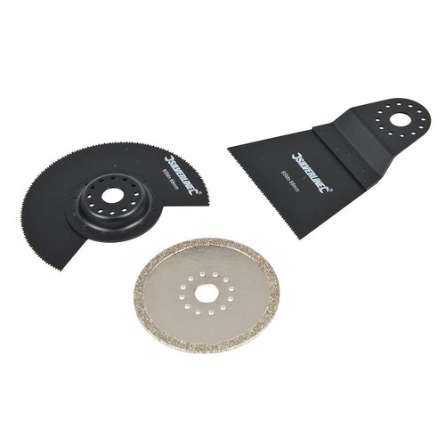 Silverline 609074 Multi-Tool Accessory Kit 3pce - 3pce - Voyto Ltd Online
