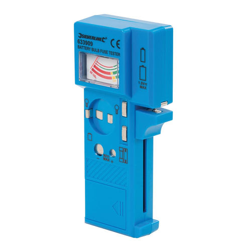 Silverline 633909 Battery, Bulb & Fuse Tester - 1.5V - 9V - Voyto Ltd Online