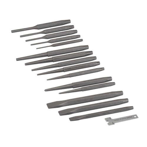 Silverline 124853 Punch & Chisel Set 16pce - 16pce - Voyto Ltd Online