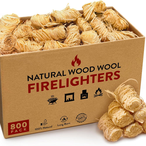 Firelighters for Wood & Log Burners Natural Wood Wool Fire Starters FREE DELIVERY
