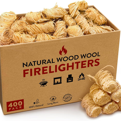 Firelighters for Wood & Log Burners Natural Wood Wool Fire Starters FREE DELIVERY