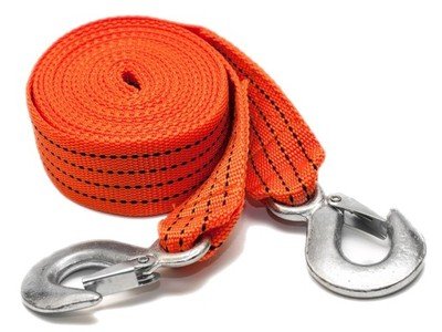 VERY STRONG Recovery 5 Meters Towing Rope with 2 Hooks - 5 Ton Towing Capacity - Perfect for Pulling a Car, Trucks, Boat, or SUV or Removing Bushes or Tree Branches - Voyto Ltd Online