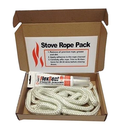 Stove Door Replacement Rope and Adhesive Glue Kit 12mm x 2m Soft Rope - Voyto Ltd Online
