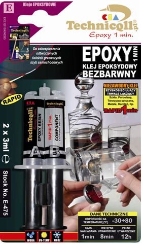 Clear Epoxy Glass Ceramic Porcelain Plastic Adhesive Glue E475 - Voyto Ltd Online