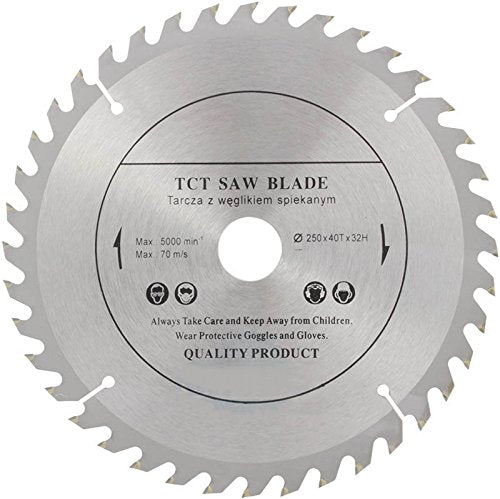Top Quality Circular Saw Blade (Skill Saw) 250mm x 32mm for Wood Cutting discs Circular 250mm x 32mm x 40 Teeth - Voyto Ltd Online