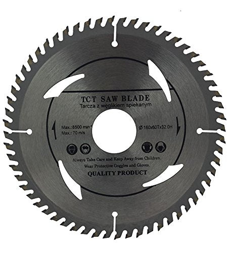 Top Quality Circular Saw Blade (Skill Saw) 160mm with Rings 30mm 28mm 25mm 22mm 20mm Perfect for Wood Cutting discs Circular 160mm x 32mm x 60 Teeth - Voyto Ltd Online