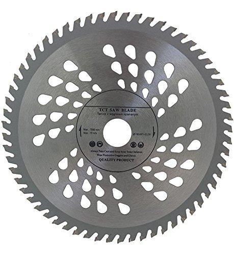 Top Quality Circular Saw Blade (Skill Saw) 180mm x 22.22 Bore (16mm & 20mm With Reduction Ring) for Wood Cutting discs Circular 180mm x 22.22mm x 60 Teeth - Voyto Ltd Online