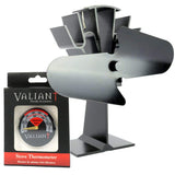 Valiant 2-Blade Stove Fan & FREE Valiant thermometer - Voyto Ltd Online