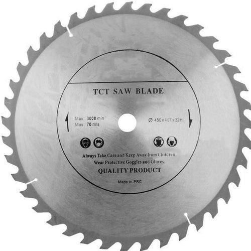 Top Quality Circular Saw Blade (Chop Saw) 450mm x 32mm x 40T for Wood Cutting discs Circular - Voyto Ltd Online