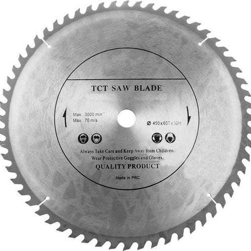 Top Quality Circular Saw Blade (Chop Saw) 450mm x 32mm x 60T for Wood Cutting discs Circular - Voyto Ltd Online