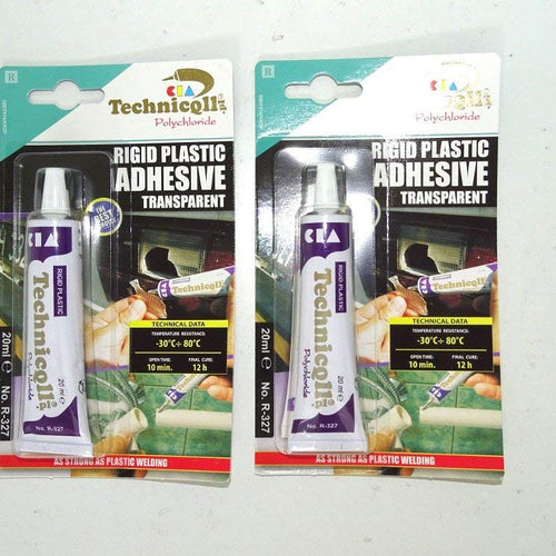 Clear adhesive glue for hard plastic ABS TR EVA PERSPEX acrylic glass - Voyto Ltd Online