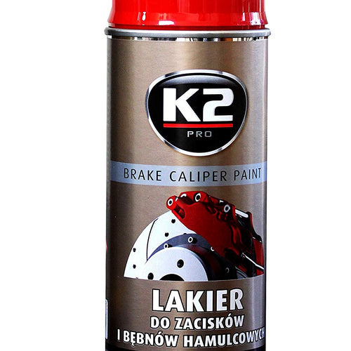 K2 PRO Brake Caliper RED HIGH GLOSS Heat 260°C Resistant Paint Spray 400ml - Voyto Ltd Online