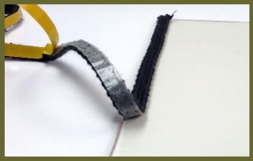 Black Self-Adhesive Flat Rope Tape - Voyto Ltd Online