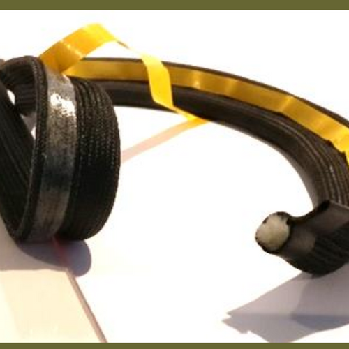 Black Self-Adhesive Flat Rope Tape 5m Length - Voyto Ltd Online
