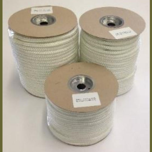 Stove Door Replacement Fiberglass Rope White Soft Rope 6mm x 25m Reel - Voyto Ltd Online