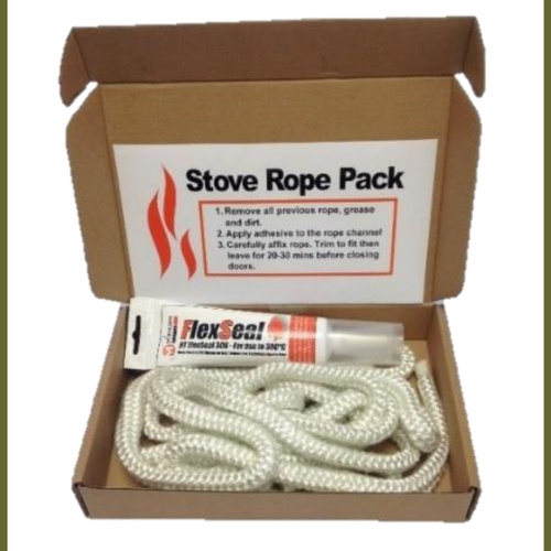 Stove Door Replacement Rope and Adhesive Glue Kit 2m Soft Rope Pack with Glue - Voyto Ltd Online