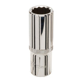 Silverline 370585 Deep Socket 3/8" Drive 12pt Metric - 15mm - Voyto Ltd Online