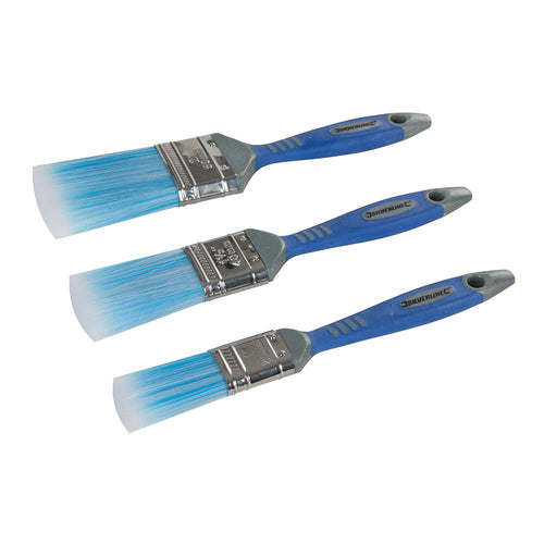 Silverline 344268 No-Loss Synthetic Paint Brush Set 3pce - 3pce - Voyto Ltd Online